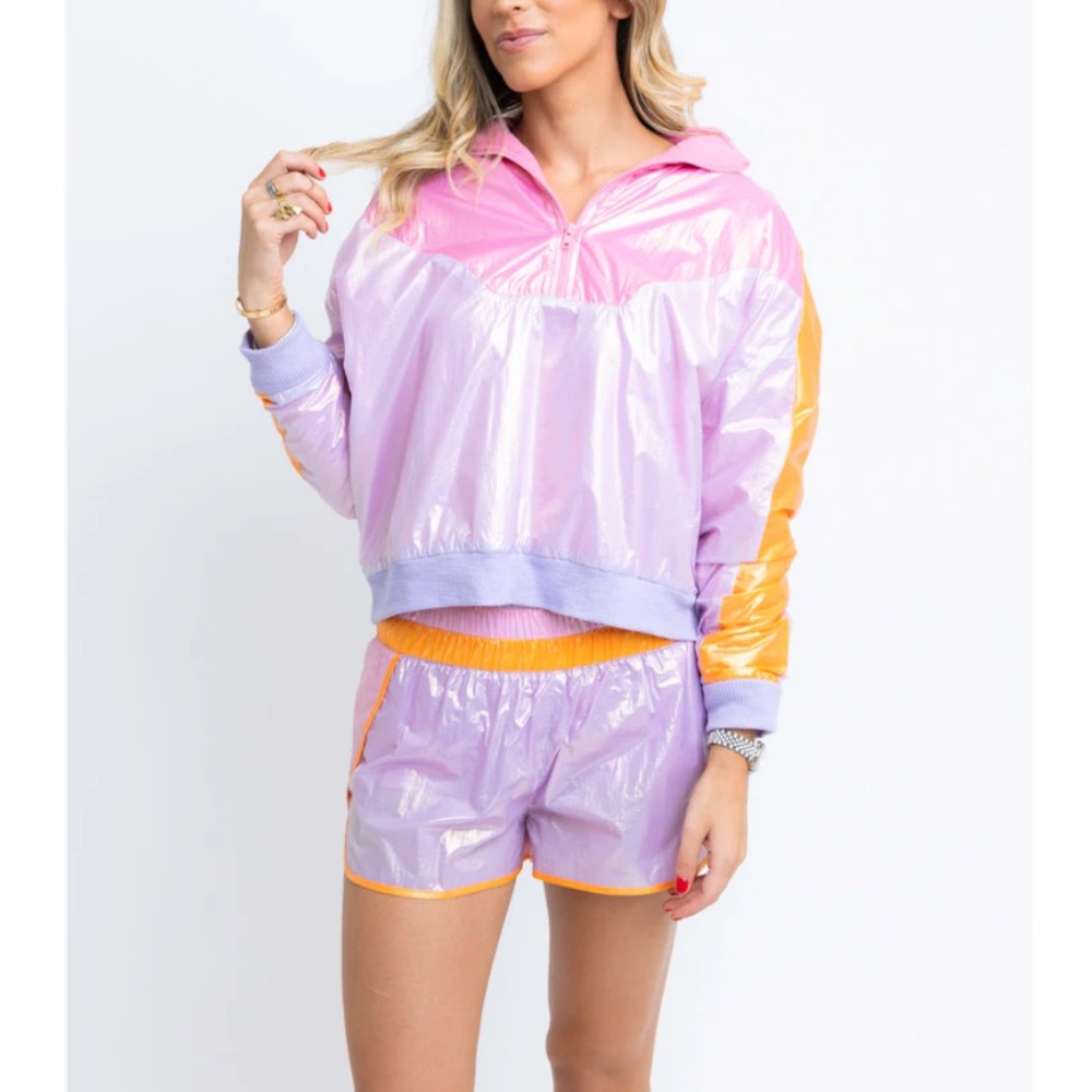 Karlie Color Block Retro Zip Pullover - image 1